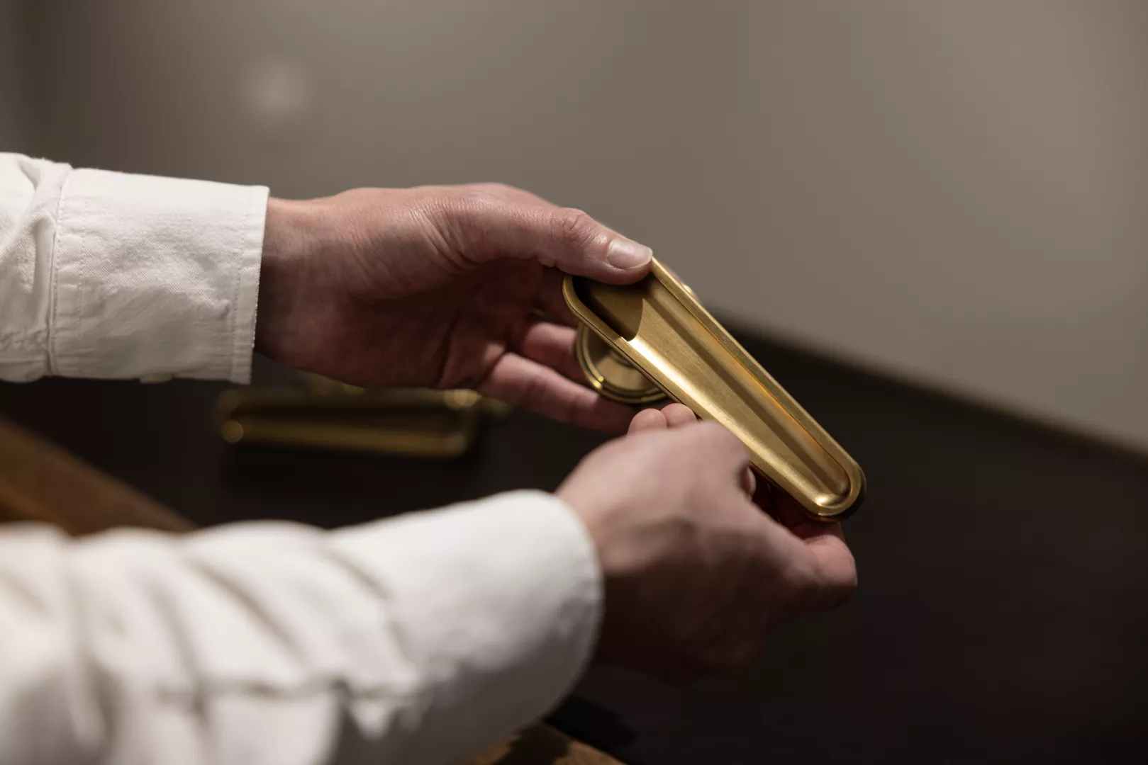 Presenting Lambert Lever (LV1183) in Mid Antique Brass Waxed - MABW