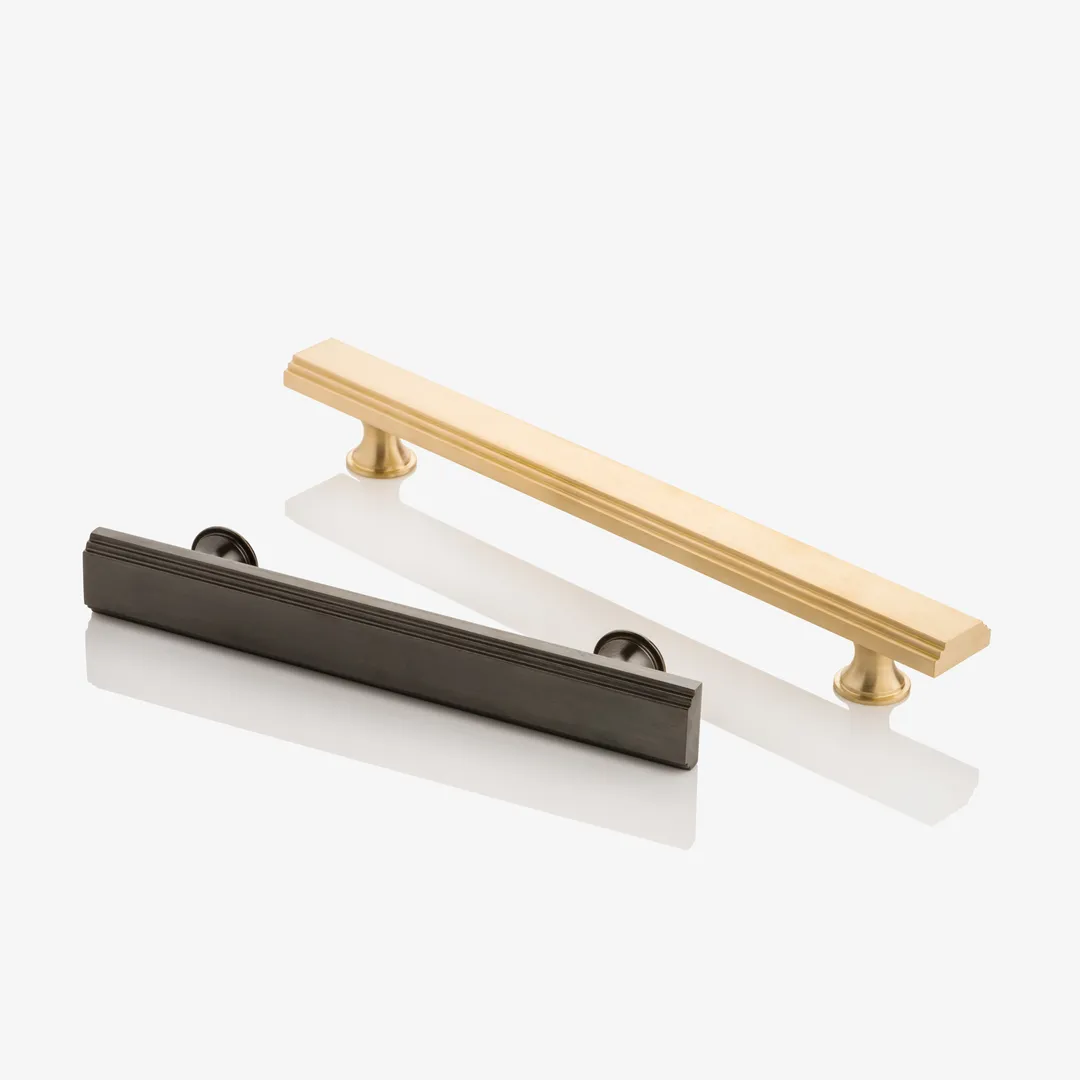 Dewhurst Solid Brass Art Deco Rectangular Cabinet Handle