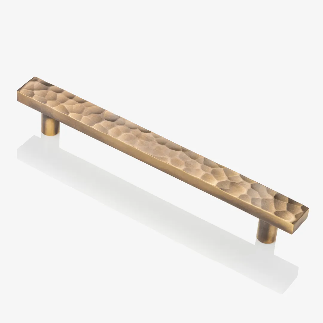 Hammered Rectangular Recessed Pull