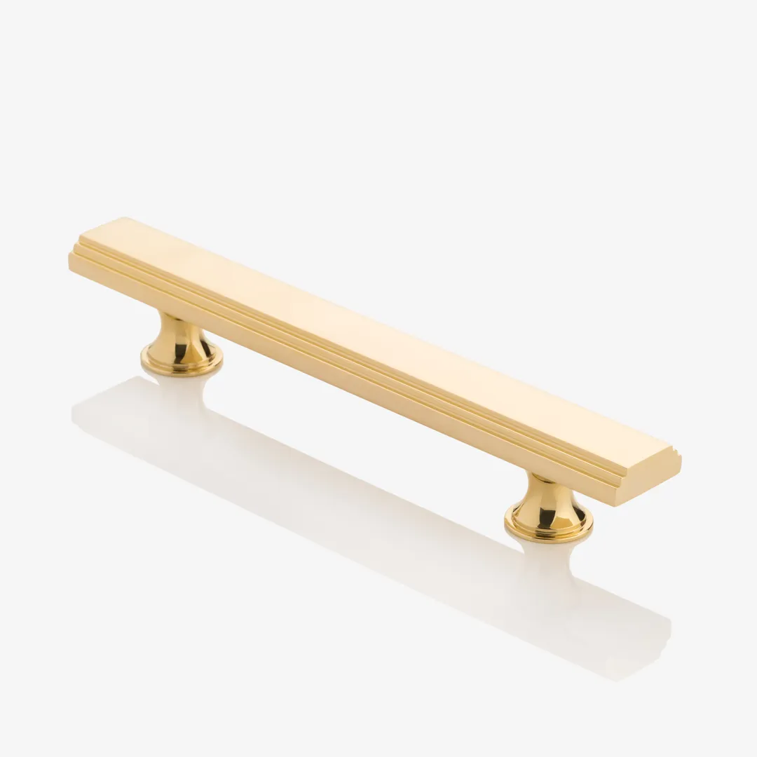 【未使用 】 HAyU ハユ　ニホンジカ　ゴールド　プレート Dewhurst Solid Brass Art Deco Rectangular Cabinet Handle