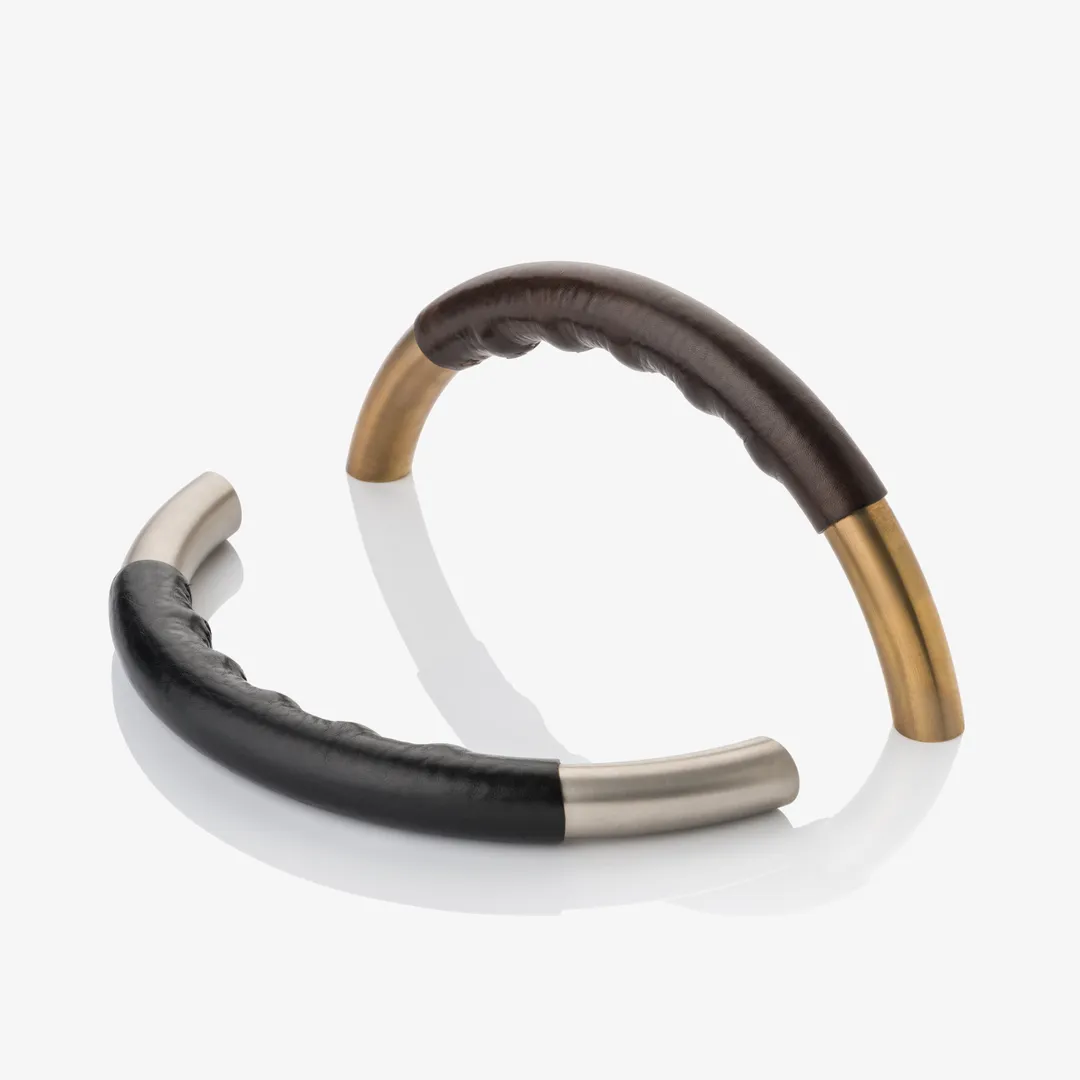 Infinity & Bridle Leather Cabinet Handle