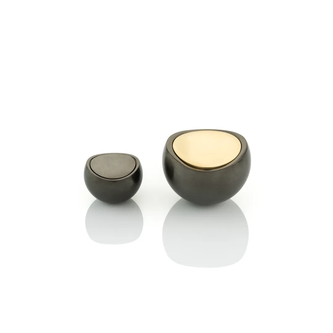 Contour Solid Brass T-Bar Cabinet Pull