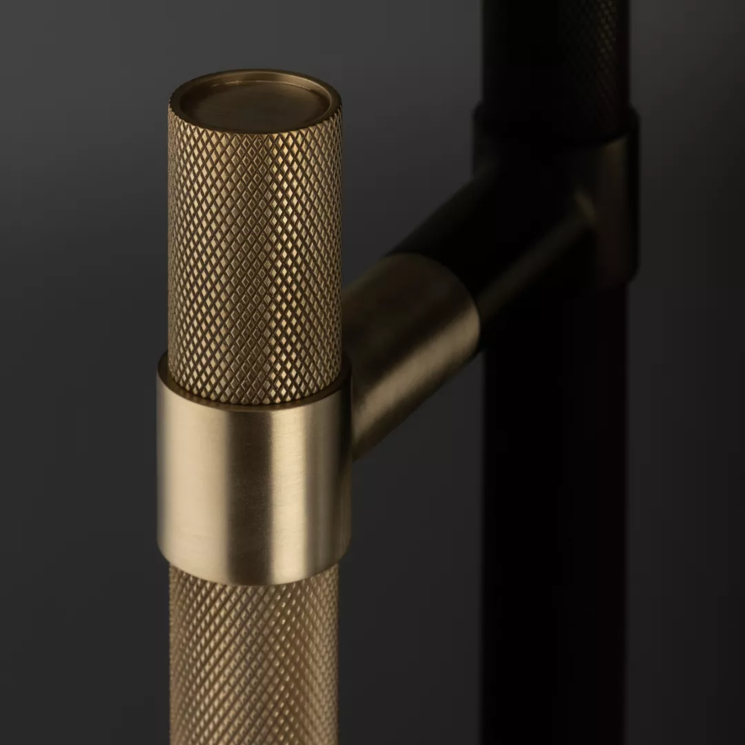 Montgomery Door Pull (DP1068) Bolt-through in Brushed Brass Waxed - BBW (Arty).