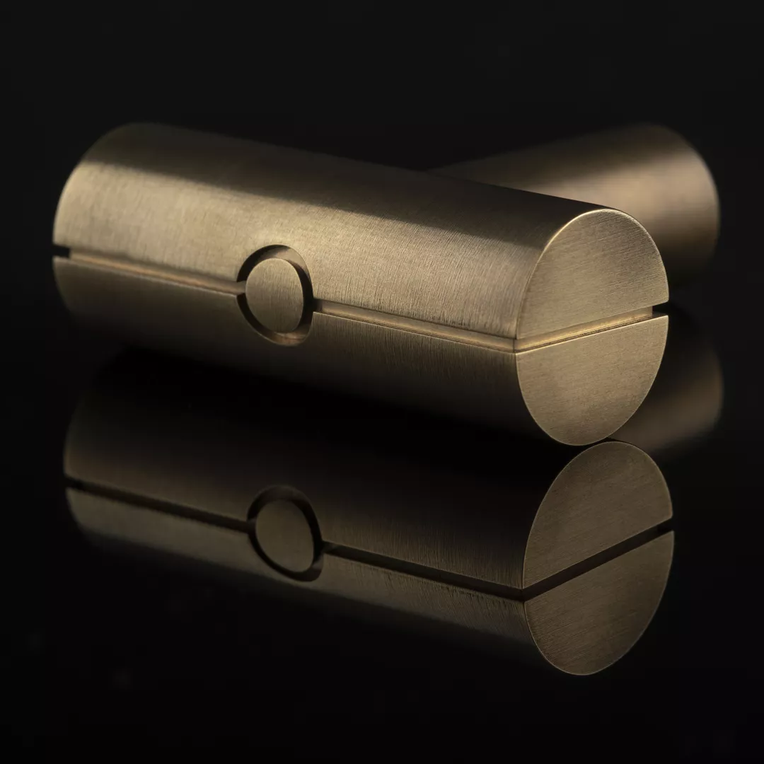 Dot Cabinet Pull by Kelly Hoppen (CP1142.02) in Mid Antique Brass Waxed - MABW (Arty).