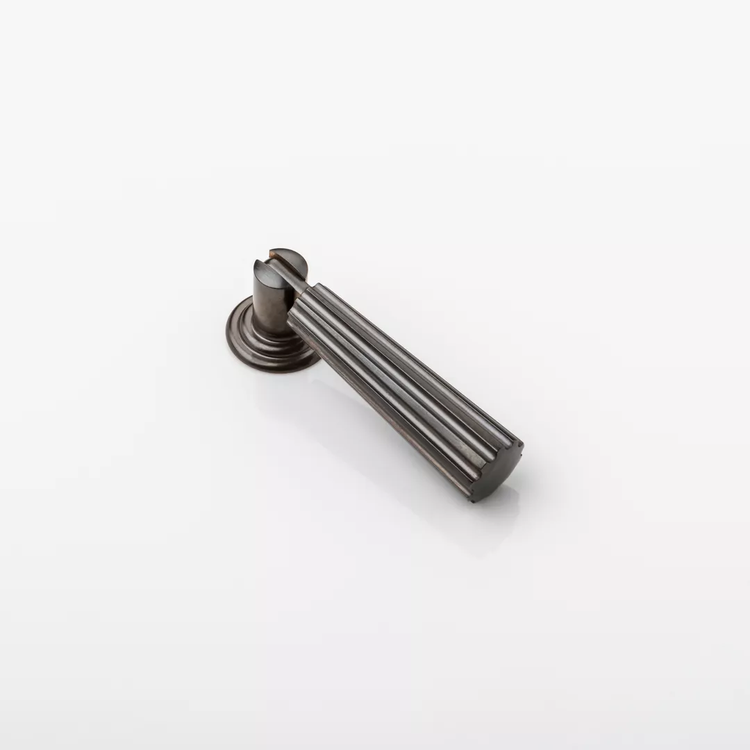Fluted Solid Brass Swing Cabinet Pull