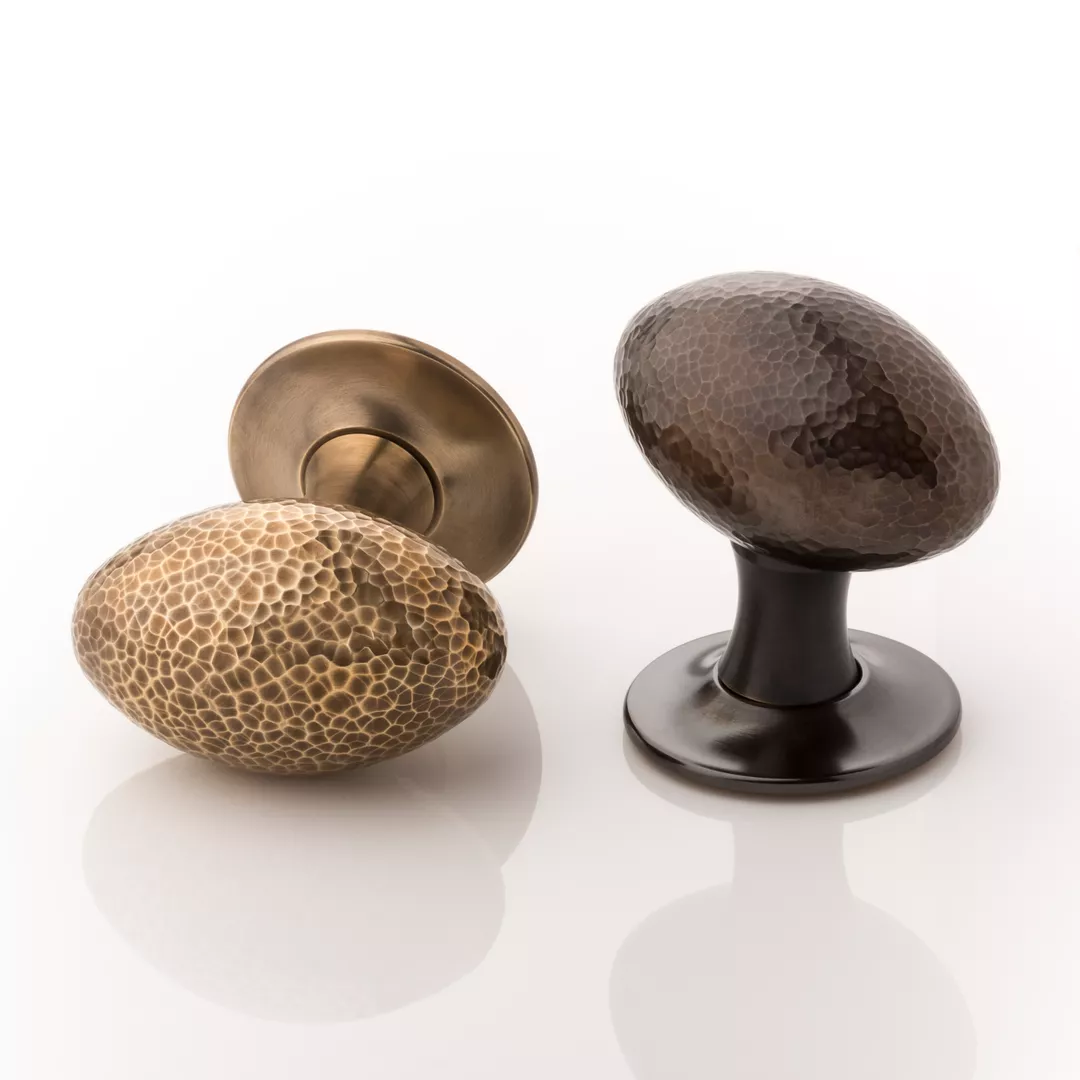 Doorknob (DK1037) Mid Antique Brass Waxed - MABW & Dark Bronze Waxed - DBZW on White.jpg