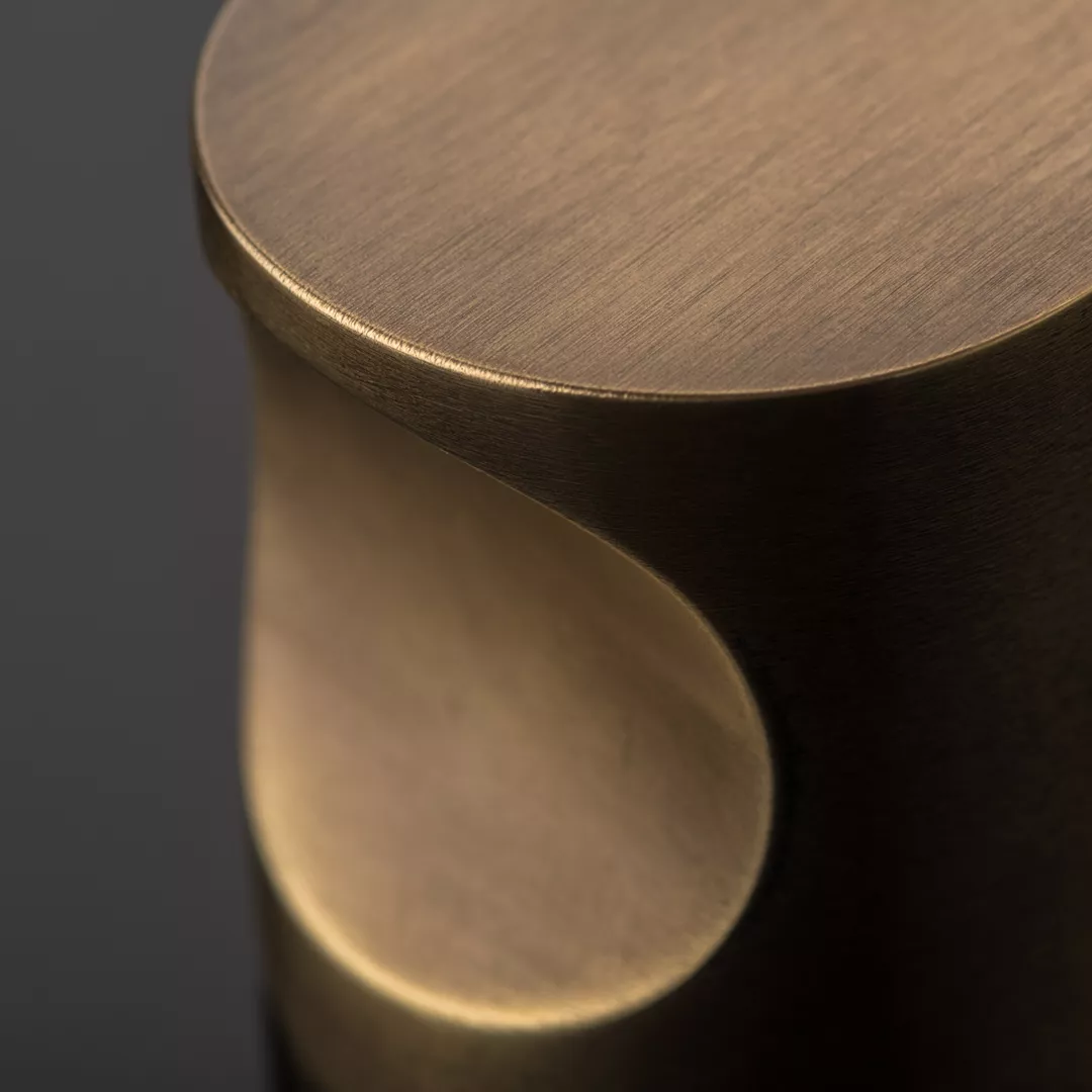 Arnold Solid Brass Cabinet Pull (CP1102) in Mid Antique Brass Waxed - MABW (Arty).