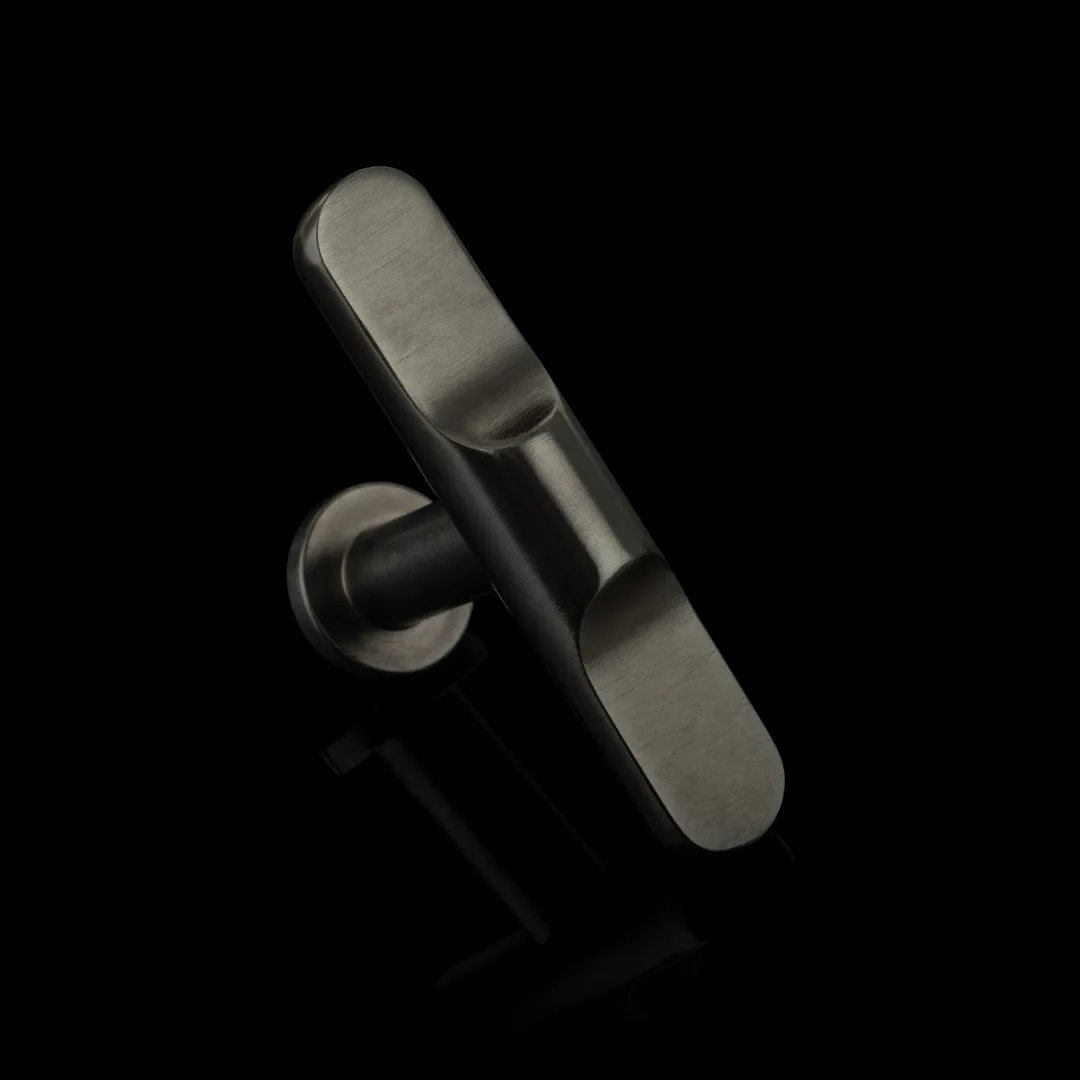 Contour Solid Brass T-Bar Cabinet Pull