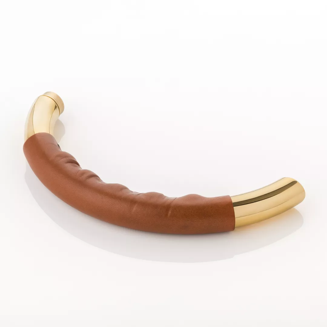 Infinity & Bridle Leather Cabinet Handle