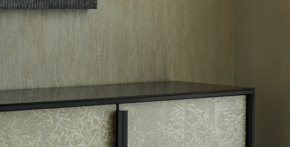 Walpole, Chelsea - Dining with Cube Edge Pull (EP1003) in Dark Bronze Waxed - DBZW