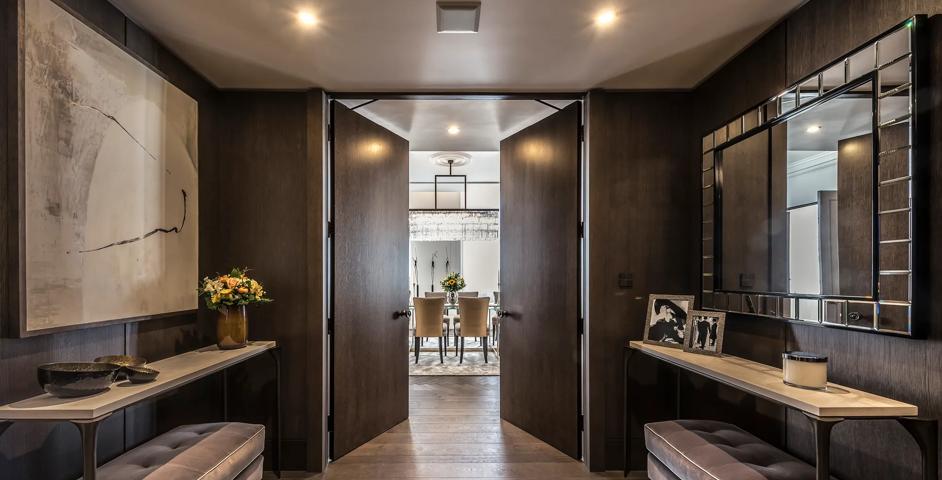 5-6 Connaught Place - Hallway with Remmington Door Knob (DK1044) in Dark Bronze Waxed - DBZW