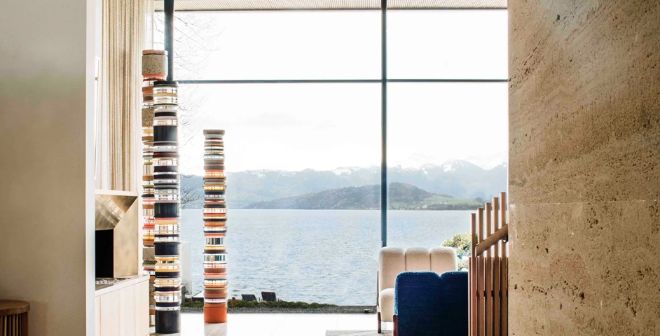 Lake House, Zurich - Hallway with Lake View