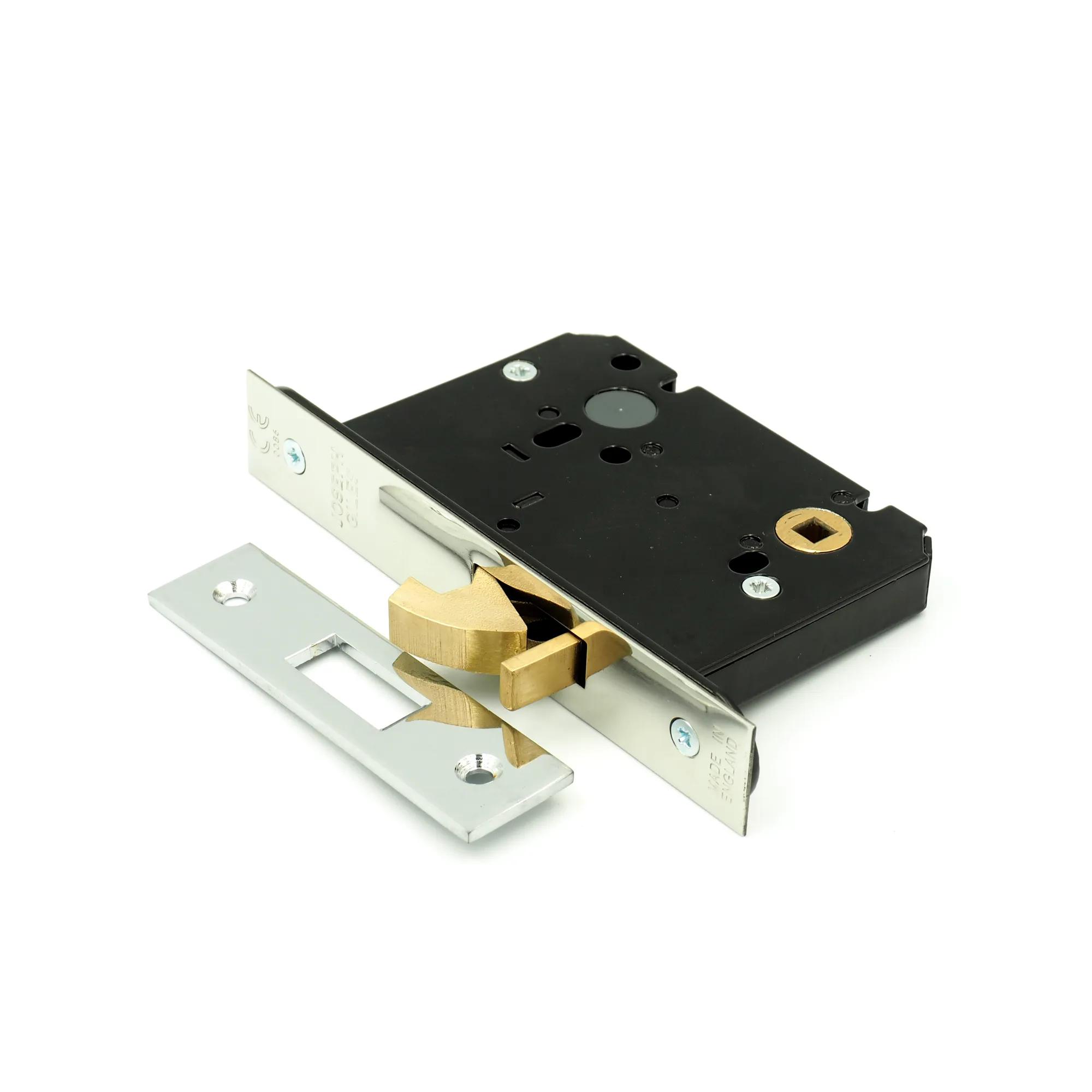 Sliding door privacy hook lock with FD60 intumescent
