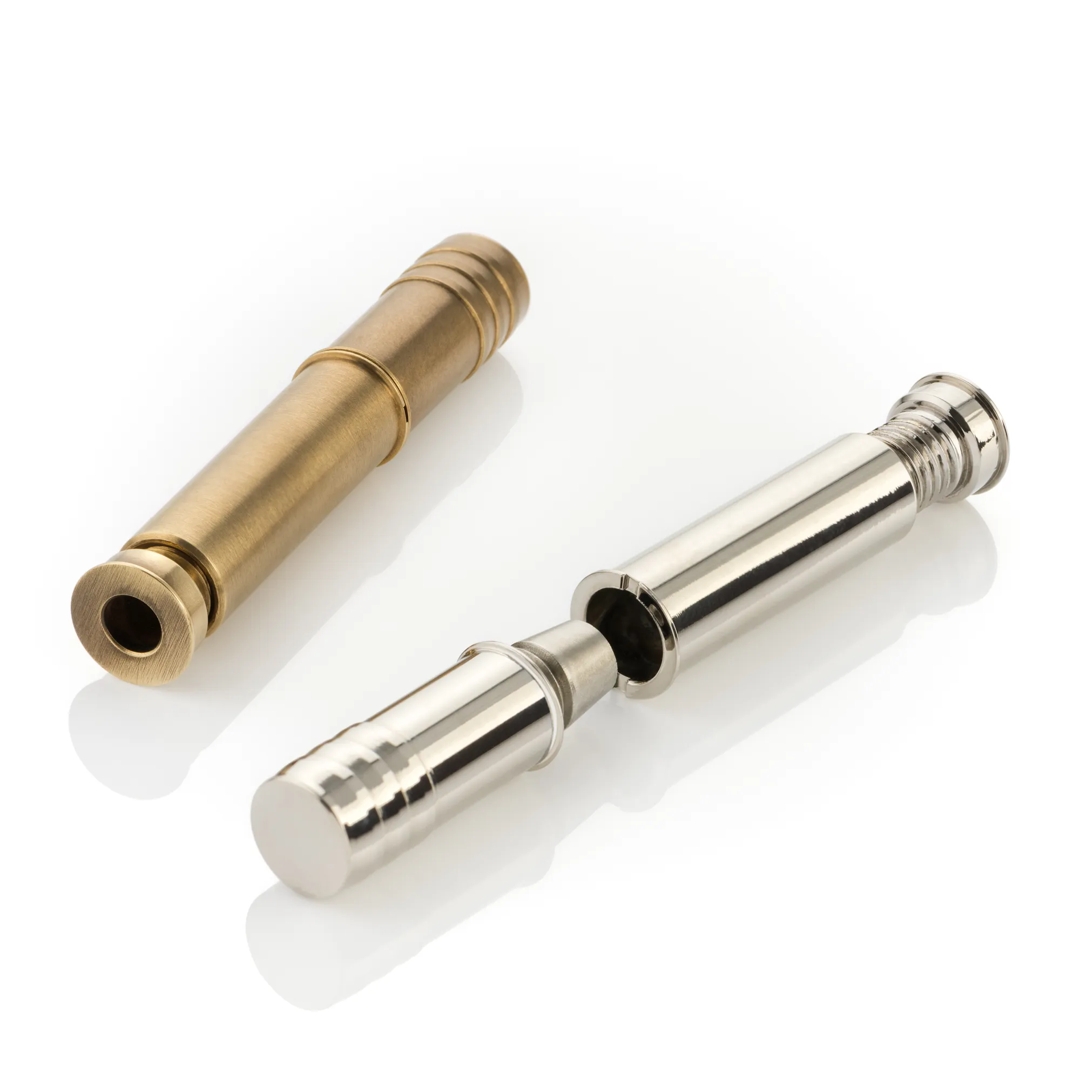 Sash Window Lock (WN1075) in Mid Antique Brass Waxed - Mid Antique Brass Waxed - MABW & Polished Nickel - Polished Nickel - PN on a white background.