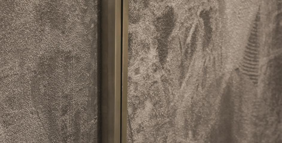 99 Park Lane - Cube Edge Pull (EP1003) in Mid Antique Brass Waxed - MABW