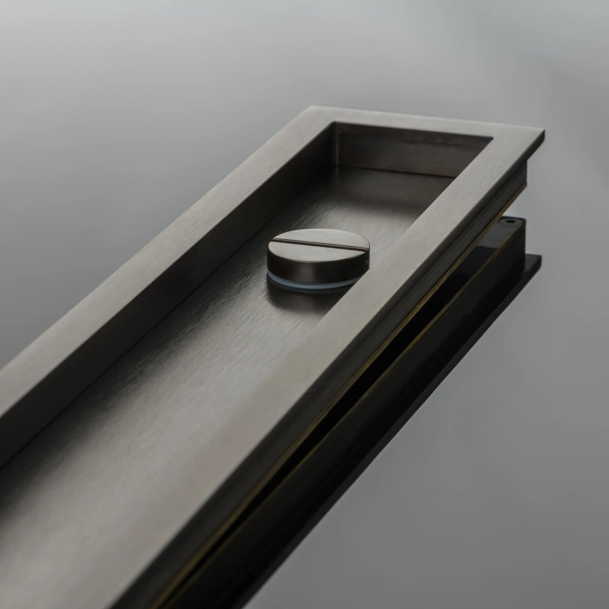 Rectangular Recessed Pull - Release