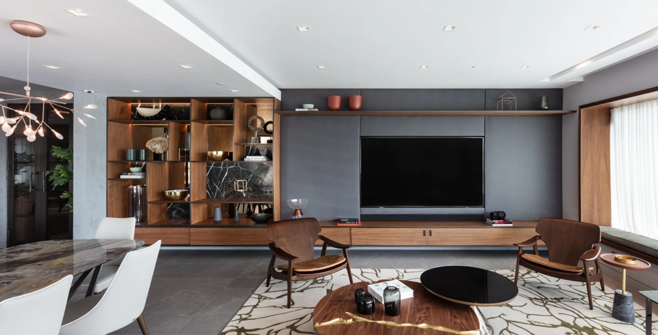 Sugar Quay - Lounge with Collett Marble Cranked Door Pulls (DP1050) in Green Guatemala - GGM & Dark Bronze Waxed - DBZW