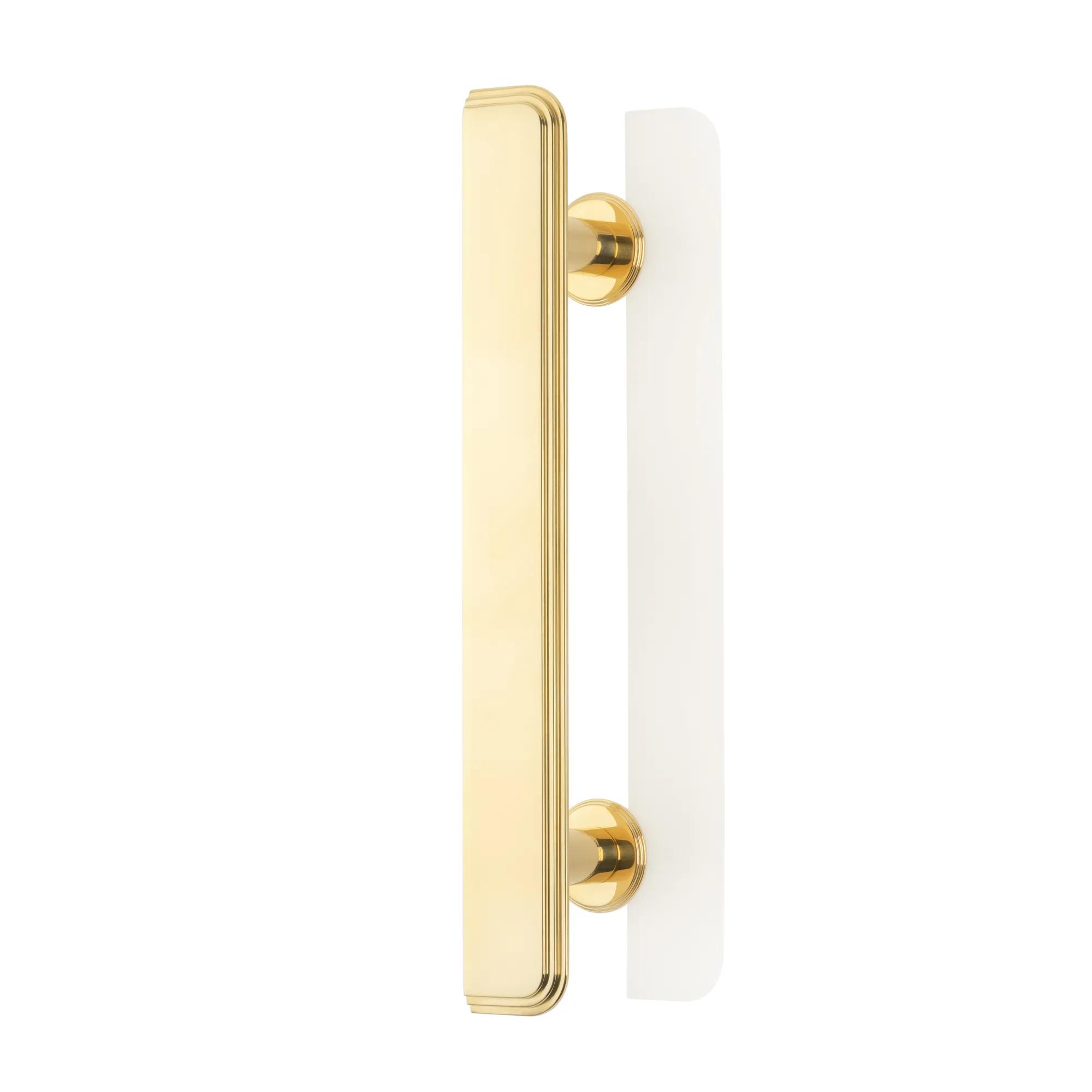 Zelda Art Deco Solid Brass Single Door Pull Handle