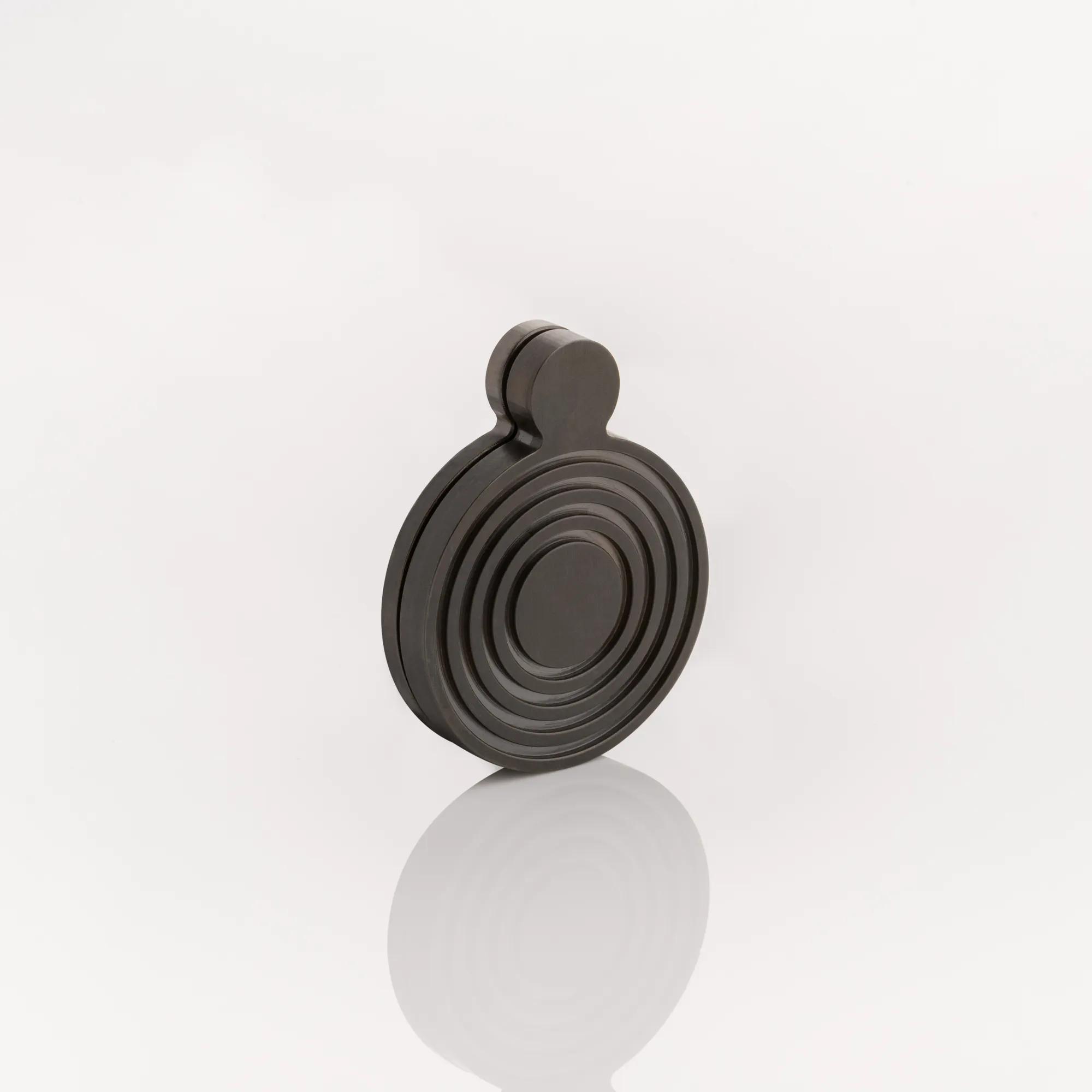 Antique Brass Keyhole Plate With Swinging Draft Cover | Olde Good Things