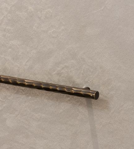 99 Park Lane - Rolled & Hammered Cabinet Handle (CH1012) in Dark Bronze Waxed - DBZW