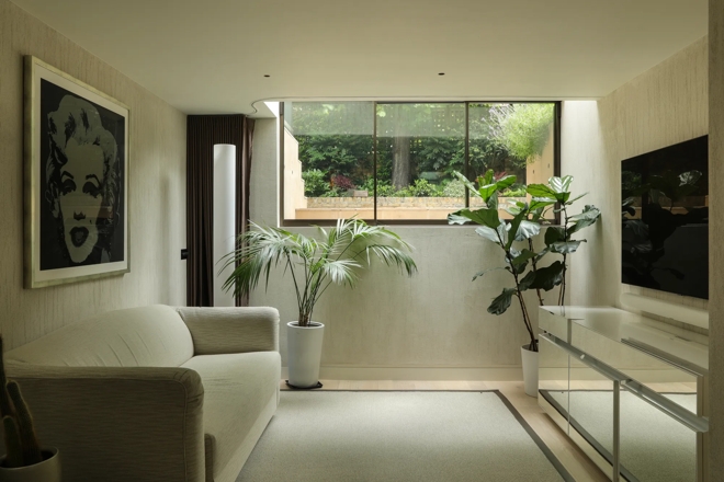 Media Room at Walpole Townhouse in Chelsea, London