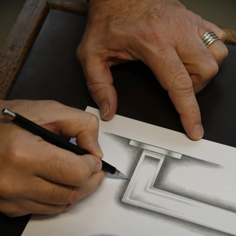 Wedge Lever Handle (LV1005) Sketch