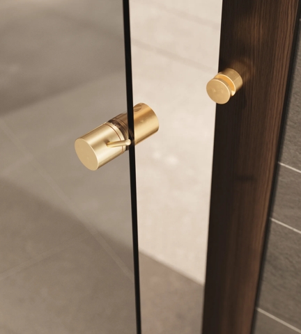 Arnold Privacy Lock for Glass Doors (Glass to Wall) (BA1044) in Polished Brass Waxed - PBW (2).