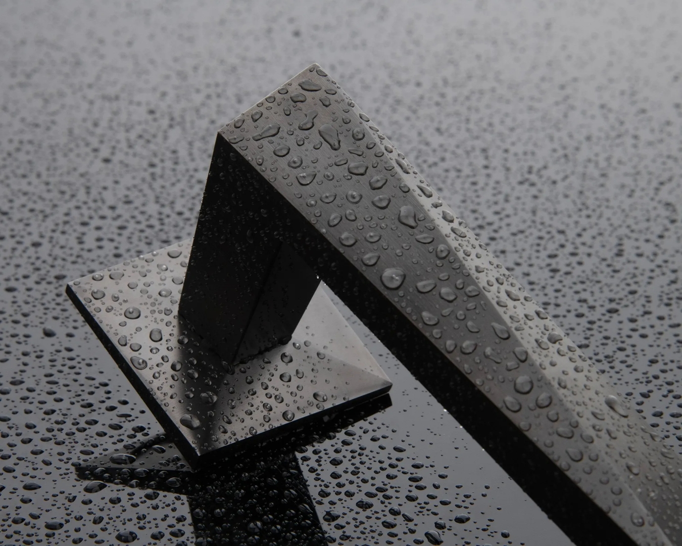 Switch Lever (LV1177) in Dark Bronze Ceramic - CDBZ with water droplets