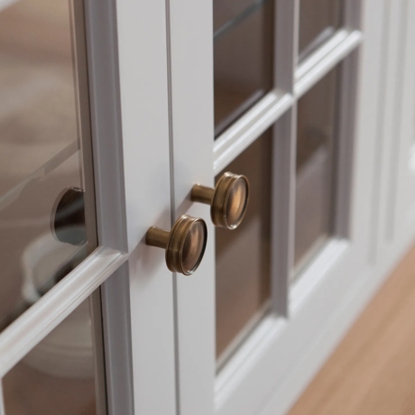 Huntingford Solid Brass Cabinet Pull (CP1104) in Mid Antique Brass Waxed - MABW - Abington Design (5).