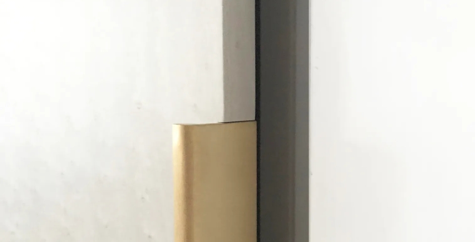 High Bank House, Alderley Edge - Dressing Room with Round Edge Pull (EP1005) in Brushed Brass Waxed - BBW