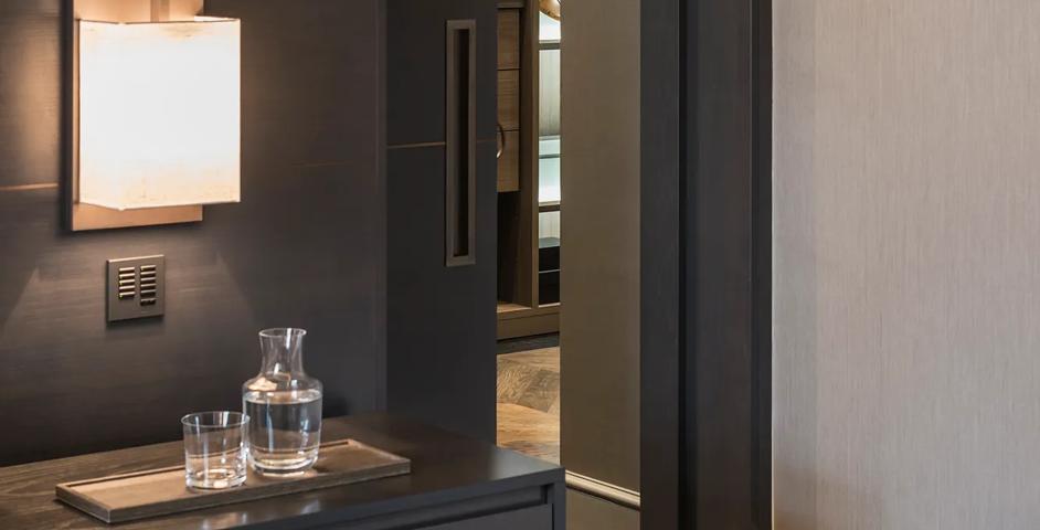 (31-33 Lennox Gardens) special Rectangular Recessed Pull (SF1049) & SF1056 in Dark Bronze Waxed - DBZW (2).