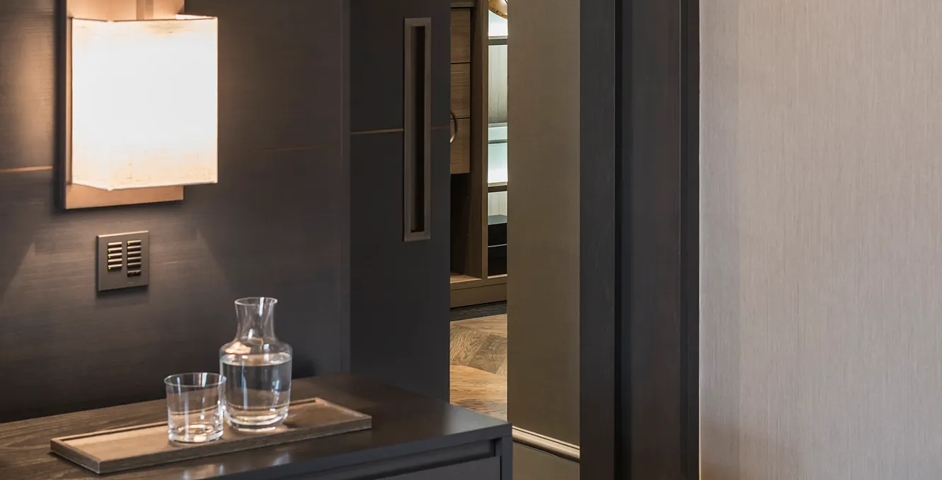 (31-33 Lennox Gardens) special Rectangular Recessed Pull (SF1049) & SF1056 in Dark Bronze Waxed - DBZW (2).