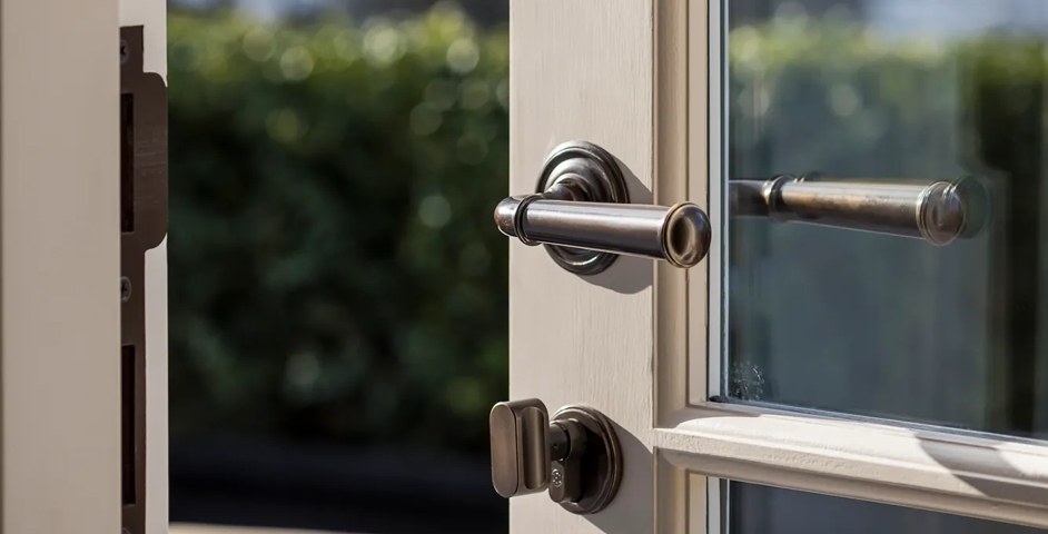1 Mulberry Walk Dining with Darlington II Lever (LV1160) & Euro Cylinder Profile Escutcheon (ES1080) in Dark Bronze Waxed - DBZW
