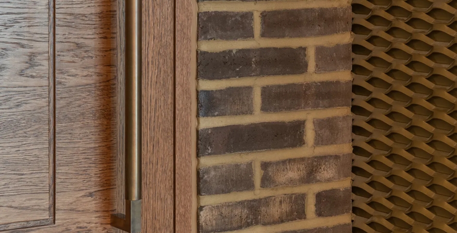 Sailmakers - Privacy Locking Door with Ashworth Door Pull (DP1058) in a bespoke size & Release (RL1024) in Mid Antique Brass Waxed - MABW