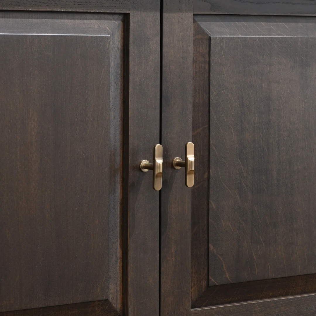 Contour Cabinet T-Bar (CP1160) In Situ Mid Antique Brass Waxed - MABW in the Training Room
